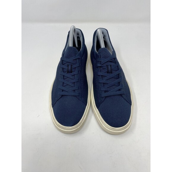 Rothy's Shoes Mens Size 6 Womens 7.5 Blue Lace Up Knit Low Top Casual Sneakers - Picture 4 of 12